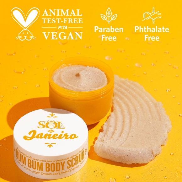 $8❤️‍🔥 LAST 1! Sol de Janeiro Bum Bum Body Scrub Mini 🦵🏼🚿 NEW Travel Size - Picture 6 of 9